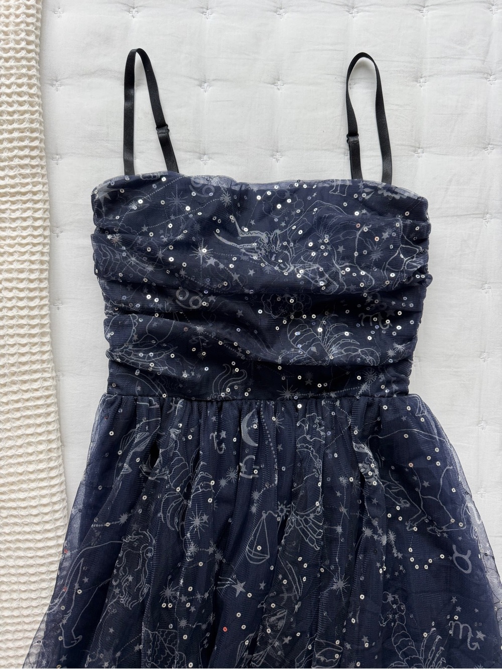 Staud NWT Small Bettina Gown Zodiac Constellation Tulle - Picture 10 of 15